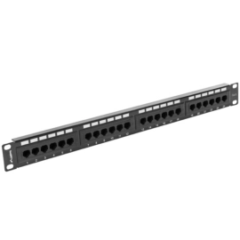 PPU6-1024-B Lanberg patch panel teleinformatyczny 24 port 1U