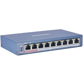 DS-3E0109P-E/M(B) Hikvision 9 portowy switch PoE 60W